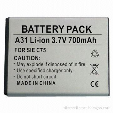 Li-ion Battery for Siemens A31 with 700mAh Capacity